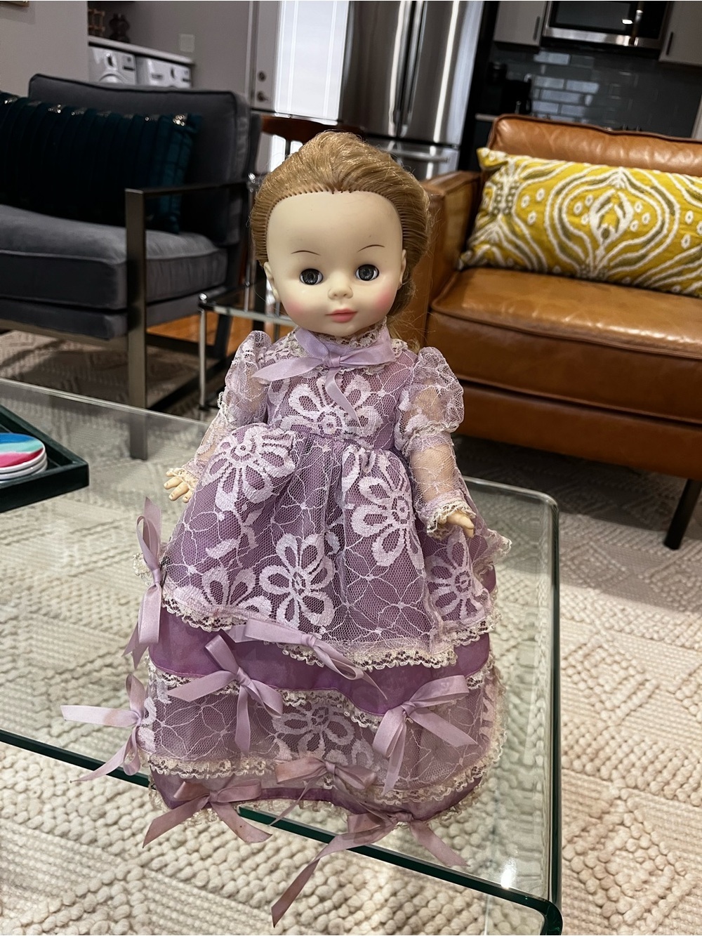 Vintage antique Horsman fashion baby doll rubber hard plastic